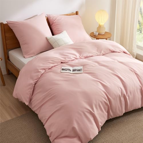 BEDSURE Bettwäsche 220x240 Blasses Erröten - 1 Bettbezug 240x220 cm 2 Kissenbezüge 80X80 cm, ÖKO-TEX Bettwäsche-Sets Rosa Polyester Mikrofaser mit Reißverschluss BEDSURE Bettwäsche 220x240 Blasses Erröten - 1 Bettbezug 240x220 cm 2 Kissenbezüge 80X80 cm, ÖKO-TEX Bettwäsche-Sets Rosa Polyester Mikrofaser mit Reißverschluss von BEDSURE