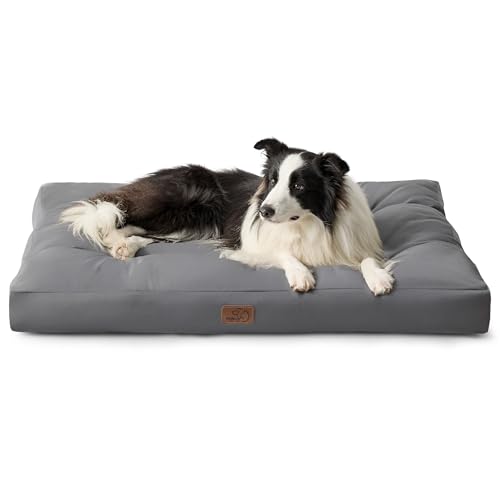 BEDSURE Hundebett große Waschbar - 91x68 cm hundematratze kühlmatte L für Hunde, Outdoor gepolstert Hundematte dunkelgrau in 10cm Höhe, selbstkühlend Grosse XL Hundekissen für Sommer BEDSURE Hundebett große Waschbar - 91x68 cm hundematratze kühlmatte L für Hunde, Outdoor gepolstert Hundematte dunkelgrau in 10cm Höhe, selbstkühlend Grosse XL Hundekissen für Sommer von BEDSURE