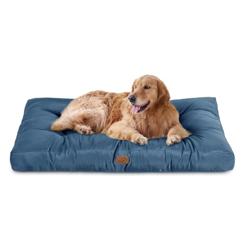 BEDSURE Hundekissen große Hunde waschbar - 111x89cm hundematratze XXL für große, mittelgroße Hunde Outdoor gepolstert Hundematte Dunkles blau in 10cm Höhe, groß XL Hundebett für Haustiere BEDSURE Hundekissen große Hunde waschbar - 111x89cm hundematratze XXL für große, mittelgroße Hunde Outdoor gepolstert Hundematte Dunkles blau in 10cm Höhe, groß XL Hundebett für Haustiere von BEDSURE