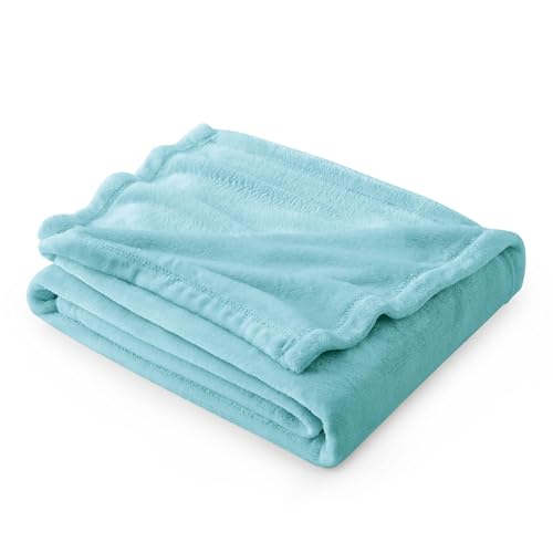 BEDSURE Kuscheldecke Flauschig Decke Fleecedecke - Wohndecke Warm Winter Weich, Sofadecke XL, Decke Couch Blanket, Wohn- & Kuscheldecken 150x200cm, Sofa überwurfdecke Fluss Blau von BEDSURE