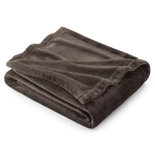BEDSURE Kuscheldecke Flauschig Decke Fleecedecke - Wohndecke Warm Winter Weich, Sofadecke XL, Decke Couch Blanket, Wohn- & Kuscheldecken 150x200cm, Sofa überwurfdecke Braun von BEDSURE