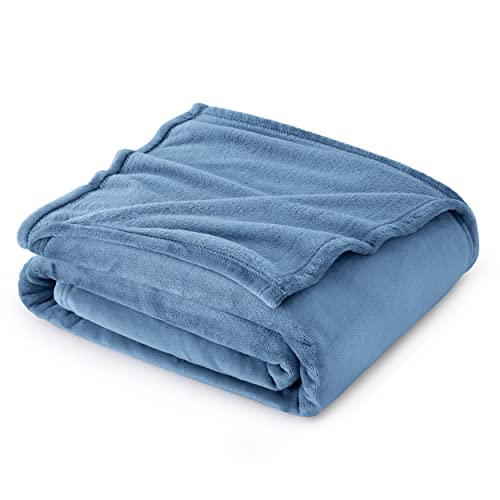 BEDSURE Kuscheldecke Flauschig Decke Fleecedecke - Wohndecke Warm Winter Weich, Sofadecke XL, Decke Couch Blanket, Wohn- & Kuscheldecken 150x200cm, Sofa überwurfdecke Hellblau von BEDSURE