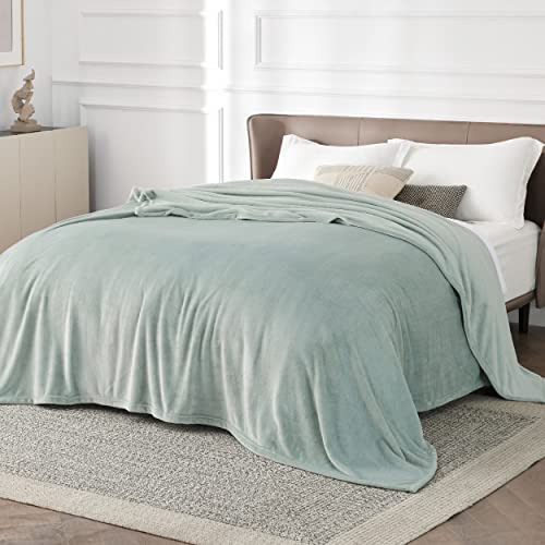 BEDSURE Kuscheldecke Flauschig Decke Fleecedecke - Wohndecke Warm Winter Weich, Sofadecke XXL, Decke Couch Blanket, Wohn- & Kuscheldecken Große 220x240cm, Sofa überwurfdecke Grün von BEDSURE