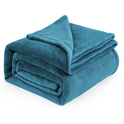 BEDSURE Kuscheldecke Flauschig Decke Fleecedecke - Wohndecke Warm Winter Weich, Sofadecke XXL, Decke Couch Blanket, Wohn- & Kuscheldecken Große 230x270cm, Sofa überwurfdecke Türkis von BEDSURE