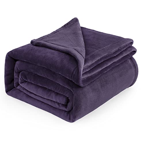 BEDSURE Kuscheldecke Flauschig Decke Fleecedecke - Wohndecke Warm Winter Weich, Sofadecke XXL, Decke Couch Blanket, Wohn- & Kuscheldecken Große 230x270cm, Sofa überwurfdecke Violett von BEDSURE