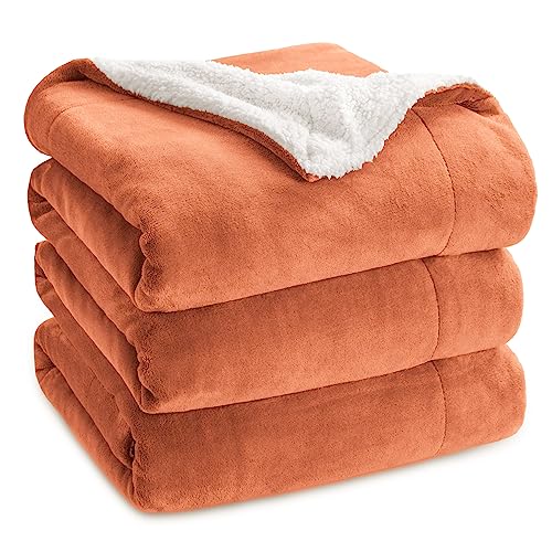 BEDSURE Kuscheldecke - Warm Sherpa Wolldecke & Sofadecke, Flauschig Sofaüberwurf Decke, Dicke Couchdecke, Fleecedecke, Flauschige Wohndecke für Couch, Orange, 230x270 cm BEDSURE Kuscheldecke - Warm Sherpa Wolldecke & Sofadecke, Flauschig Sofaüberwurf Decke, Dicke Couchdecke, Fleecedecke, Flauschige Wohndecke für Couch, Orange, 230x270 cm von BEDSURE