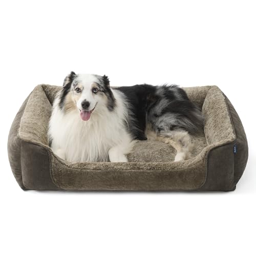 BEDSURE Quadratisches Hundebett Extra-Large, 106x76x23 cm, Braun BEDSURE Quadratisches Hundebett Extra-Large, 106x76x23 cm, Braun von BEDSURE