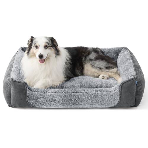 BEDSURE Quadratisches Hundebett Extra-Large, 106x76x23 cm, Grau BEDSURE Quadratisches Hundebett Extra-Large, 106x76x23 cm, Grau von BEDSURE