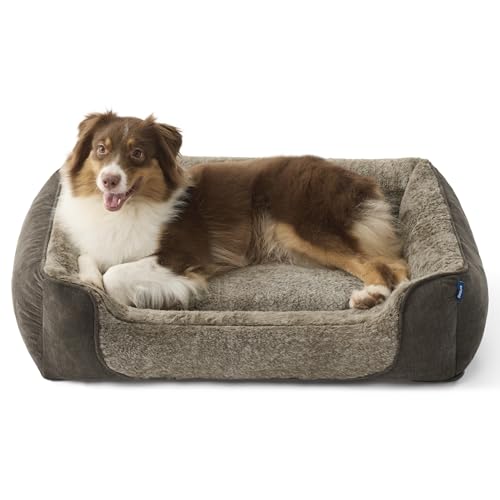 BEDSURE Hundebett Grosse Hunde – 89x63x20cm Hundesofa für Grosse Hunde waschbar, Abnehmbarer waschbarer Bezug, rutschfeste Unterseite, kuschelweiches Hundebetten Hundekorb Hundecouch, braun BEDSURE Hundebett Grosse Hunde – 89x63x20cm Hundesofa für Grosse Hunde waschbar, Abnehmbarer waschbarer Bezug, rutschfeste Unterseite, kuschelweiches Hundebetten Hundekorb Hundecouch, braun von BEDSURE