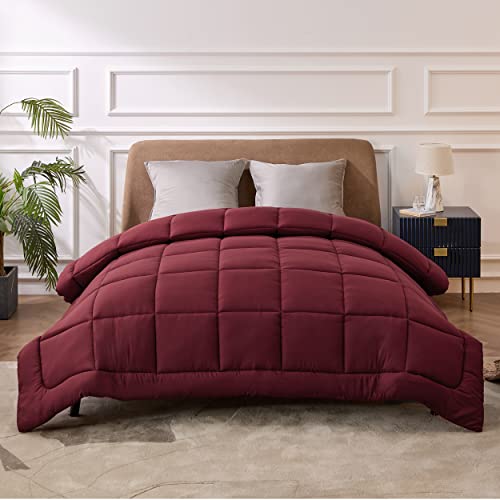 BEDSURE Winterbettdecke 200x200 Warm and Weiche - Bettdecke 200 x 200 Winter 450GSM Füllung, Öko Tex, Steppdecke für Allergiker Rot BEDSURE Winterbettdecke 200x200 Warm and Weiche - Bettdecke 200 x 200 Winter 450GSM Füllung, Öko Tex, Steppdecke für Allergiker Rot von BEDSURE