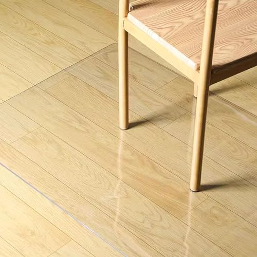 BEEGMA 2mm Dicke Bürostuhl Unterlage Transparente Bodenschutzmatte für Hartböden Schutzmatte Clear Stuhlmatte 30x60cm 40x80cm 80x120cm 120x200cm (Color : Thick 2.0mm/0.08", Size : 140x150cm) von BEEGMA