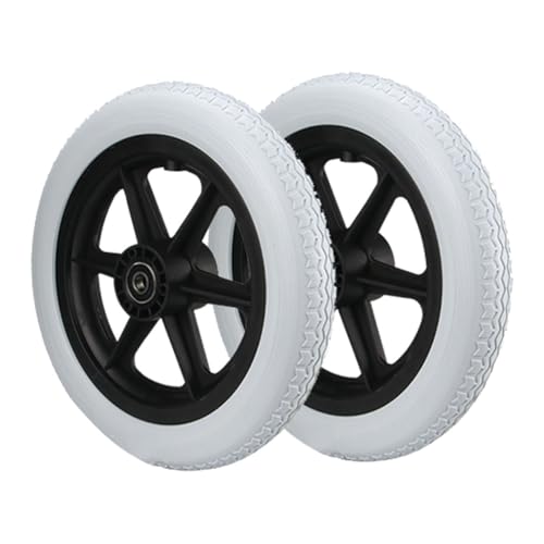BEEGMA 30cm/12 Zoll Rollstuhl-Hinterrad Ersatz Rollstuhlrad Solide Reifen Anti-Rutsch Hinterrad für Rollstuhl 2 Stück Grau Abriebfest Räder BEEGMA 30cm/12 Zoll Rollstuhl-Hinterrad Ersatz Rollstuhlrad Solide Reifen Anti-Rutsch Hinterrad für Rollstuhl 2 Stück Grau Abriebfest Räder von BEEGMA