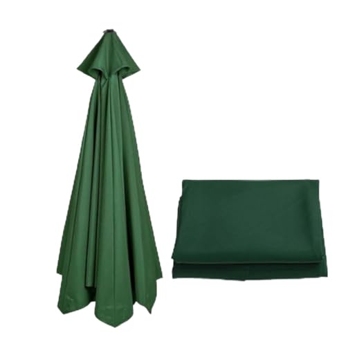 Sonnenschirm Bespannung Terrassenschirm Ersatzdach 6 Rippen 8 Rippen Marktschirm Ersatz 2.0m 2.30m 2.70m 3.0m Wasserdichter Schirm Ersatz Strand Überdachung ( Color : Dark green , Size : 3.0m/10FT-6Ri von BEEGMA