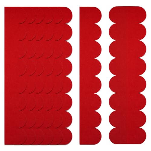 BEELUKY 32 Dachpappe für Vogelhaus Vogelhaus Dachpappe Selbstklebend Mini Dachschindeln Selbstklebend Dachziegel aus Filz für Nistkasten Hasenstall(Rot) von BEELUKY