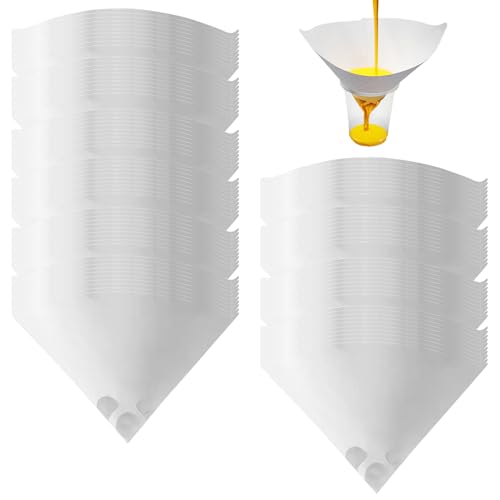 BEELUKY Lacksieb 100 Stück Lackfilter, Farbsieb, Resin Filter, Professionelles Konisches Filtersieb für Autolackierung, Speiseölfilter, Kunstlackierung BEELUKY Lacksieb 100 Stück Lackfilter, Farbsieb, Resin Filter, Professionelles Konisches Filtersieb für Autolackierung, Speiseölfilter, Kunstlackierung von BEELUKY