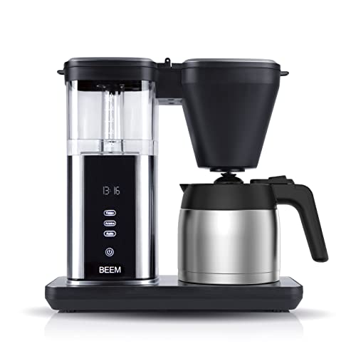 BEEM DIRECT-BREW Filterkaffeemaschine - Thermo | 1,25 l Bis zu 10 Tassen | Aroma-Plus-Funktion & Warmhaltefunktion | 24H-Timer | Digitales Touch-Display | Optimale Brühtemperatur 92-96 °C von BEEM