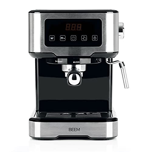 BEEM Espresso-Siebträgermaschine mit Touch-Display | Für perfekten Espresso, Latte Macchiato & Cappuccino | Präzise Temperaturregelung | Inkl. Tassenwärmer & schwenkbarer Dampfdüse von BEEM