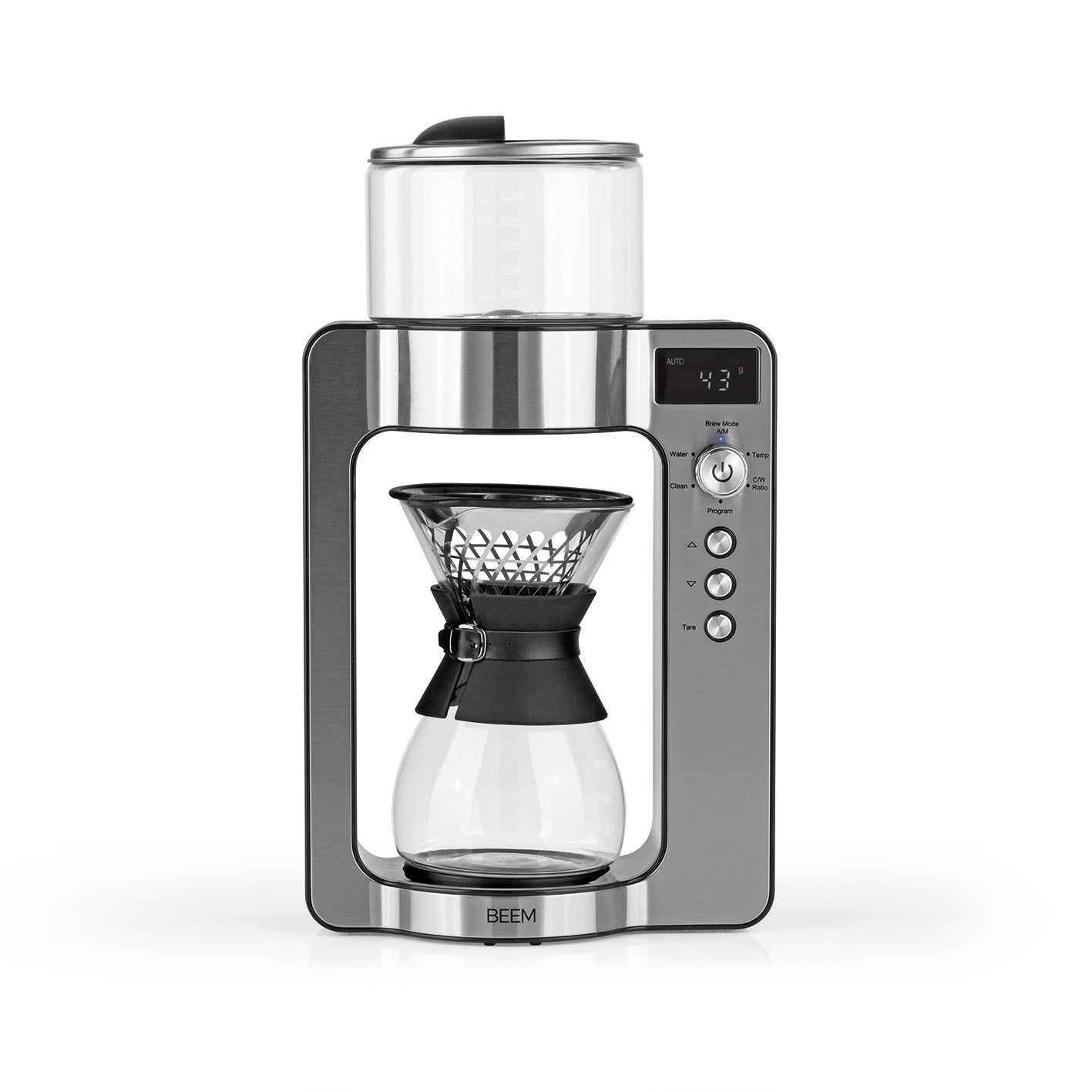 POUR OVER Filter-Kaffeemaschine mit Waage - Glas von BEEM