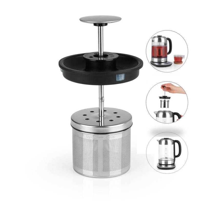 TEATIME II Edelstahl-Teesieb mit Deckel - 60 g von BEEM