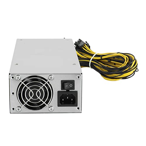 BEEOFICEPENG Stromversorgung 2U Monokanal 1800 W 6 Pin ATX 12 V 2.31 8 Netzteil für Kartenextraktionsmaschine 80 Plus von BEEOFICEPENG