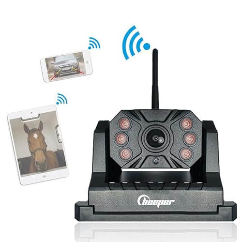 Beeper WiFi Nomade Kamera mit Akku 9600 mAh – Solaroption – wasserdicht IP69K – 130° Sichtweite – magnetische Befestigung – App iOS & Android (Nicht solar) von BEEPER
