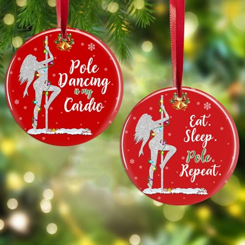 Pole Dancer Ornament, Pole Dance Ornamente für Weihnachtsbaum, hängende Dekoration, Mädchen, Pole Dancing Xmas Ornamente, Geschenke für Pole Dancers, Weibliche Frauen, Lehrer, Fitness Andenken, Pole Pole Dancer Ornament, Pole Dance Ornamente für Weihnachtsbaum, hängende Dekoration, Mädchen, Pole Dancing Xmas Ornamente, Geschenke für Pole Dancers, Weibliche Frauen, Lehrer, Fitness Andenken, Pole von BEETHIS