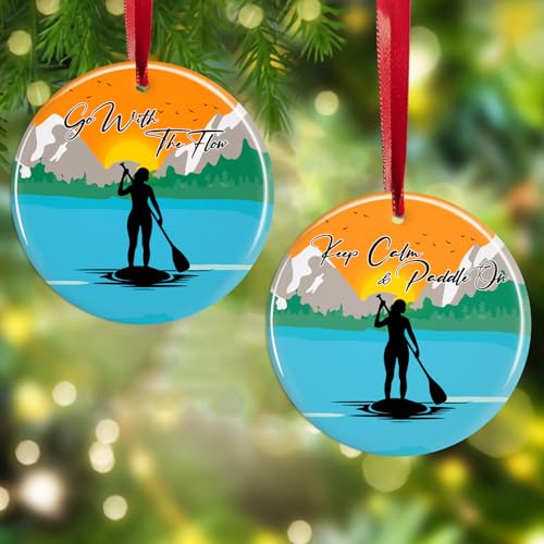 Stand-Up-Paddleboard-Ornamente für den Weihnachtsbaum 2025, weibliches Paddleboarding, SUP-Ornamente, Paddleboard, Weihnachtsdekoration, Paddelboarding, Wassersport, Andenken, Geschenke für Stand-Up-Paddleboard-Ornamente für den Weihnachtsbaum 2025, weibliches Paddleboarding, SUP-Ornamente, Paddleboard, Weihnachtsdekoration, Paddelboarding, Wassersport, Andenken, Geschenke für von BEETHIS