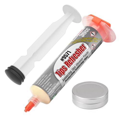 BEEYUIHF Bleifrei Lötspitzen-Reaktivator, Spitzenaktivator zur Reaktivierung oxidierter Lötspitzen, Regeneration oxidierter Spitzen Lötspitzenreiniger, 30 mL Schutz der Spitze des Lötkolbens #9571 BEEYUIHF Bleifrei Lötspitzen-Reaktivator, Spitzenaktivator zur Reaktivierung oxidierter Lötspitzen, Regeneration oxidierter Spitzen Lötspitzenreiniger, 30 mL Schutz der Spitze des Lötkolbens #9571 von BEEYUIHF