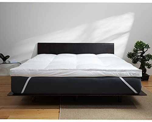BEFA NATUR Made in Germany Matratzentopper zweilagig 160x220 cm aus 90% Daunen, Allergiker geeignet (Nomite), Öko-Tex 100 Klasse 1 Zertifiziert, EN Standart 12934, Downpass von BEFA NATUR