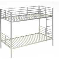 Etagenbett teilbar twins - Silber - 90 x 200 - Weiss, Silber von BEFARA