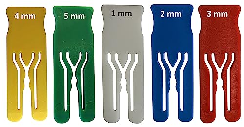 ABSTANDSHALTER, VERGLASUNGSKLÖTZE AUS VOLLMATERIAL "SPACER GL" | 100 Stück | Länge x Breite 70 x 25 mm | BEFEST24® Made in Germany (Rot, 3 mm) von BEFEST24