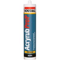 Soudal Acryrub ProP weiss 310ml Dichtstoff Dichtmasse Maleracryl von SOUDAL