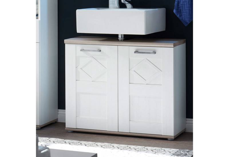 BEGA BBK Waschbeckenunterschrank Waschbeckenunterschrank Badezimmer Country Anderson Pine Optik von BEGA BBK