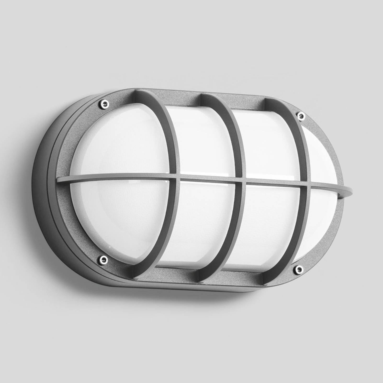BEGA 22835 LED-Außenwandlampe E27 30x18cm silber BEGA 22835 LED-Außenwandlampe E27 30x18cm silber von BEGA