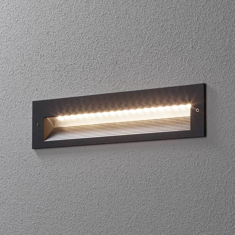 BEGA LED-Wandeinbaulampe 33055, grafit, 32 cm, IP65, CCT von BEGA