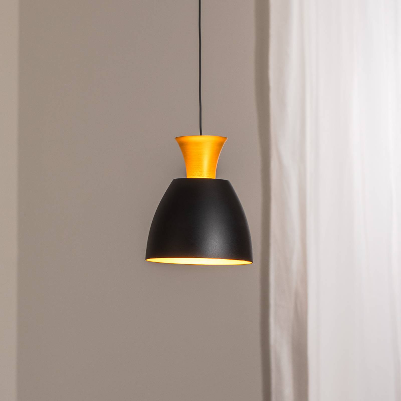 BEGA LED-Pendel Studio Line 51229, schwarz/messing, Ø 20 cm BEGA LED-Pendel Studio Line 51229, schwarz/messing, Ø 20 cm von BEGA