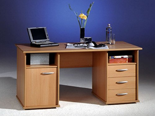 Schreibtisch COMPUTERTISCH BÜRO PC-Tisch Home Office BUCHE NEU von BEGA