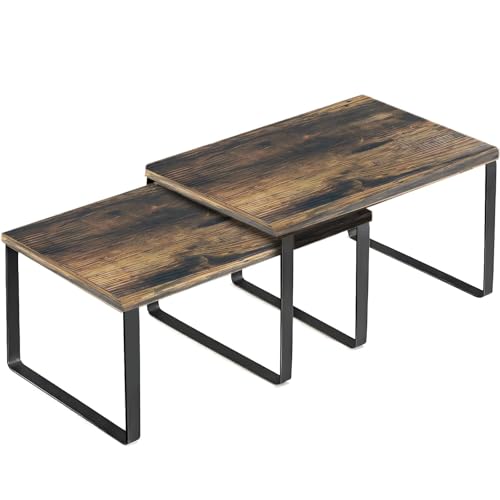 BEGRYF, Küchenregal 2er-Set – Kleine Bambus Gewürzregale freistehend, stapelbare Regal für Küche & Arbeitsplatte, Organizer für Gewürze, Gläser & Vorräte von BEGRYF