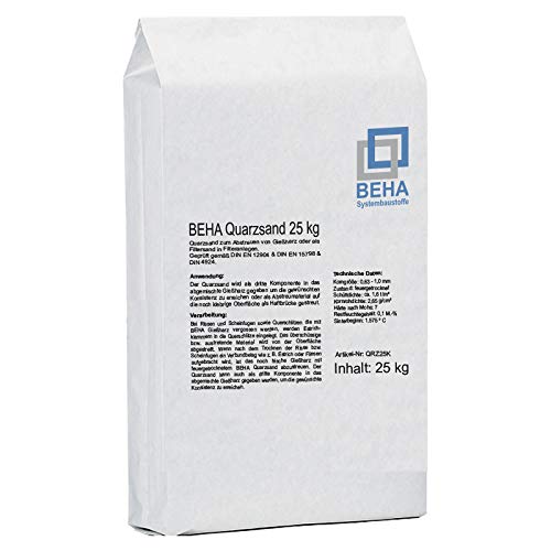 Quarzsand zum Abstreuen von Gießharz oder als Filtersand für Filteranlagen 25 kg Quarzsand zum Abstreuen von Gießharz oder als Filtersand für Filteranlagen 25 kg von BEHA