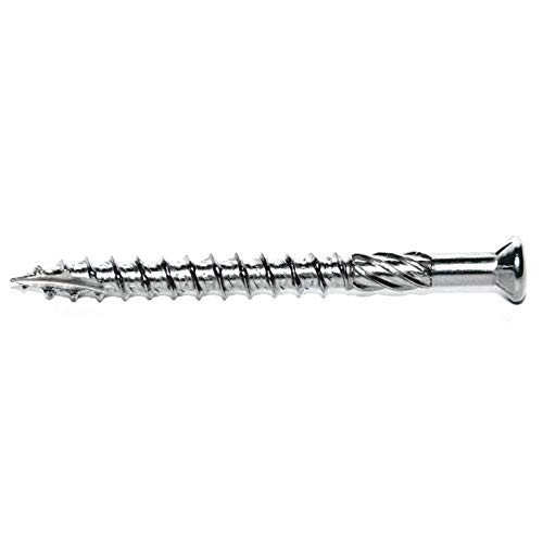 Terrassenschrauben 5,0 x 80mm, 100 Stück T-Drill, TORX Schrauben, Edelstahl C1, TX25, CUT-Spitze von BEHA