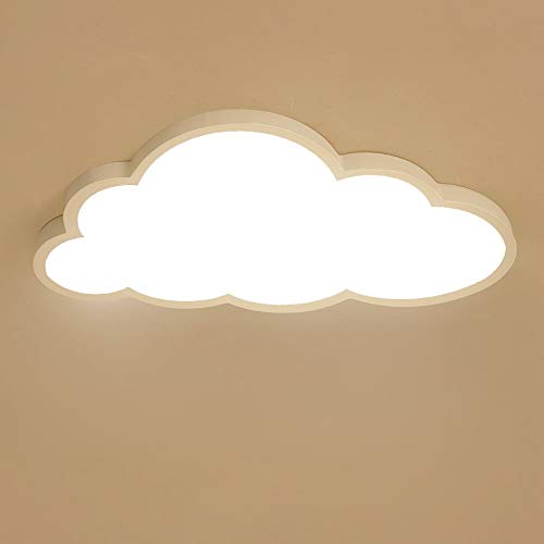 Wolken Deckenleuchte, LED ultradünne 5 cm Kreative Wolken Deckenlampe Kinderzimmer Deckenleuchte Jungen Und Mädchen Schlafzimmer Lampe Einfache Cartoon Romantische (Color : Warmes Licht 3000K) von BEHWU