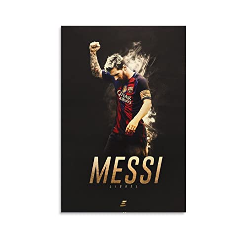 Lionel Messi Fußball-Poster, Druck, Fotokunst, Malerei, Leinwand, Poster, Zuhause, dekoratives Schlafzimmer, moderne Dekoration, Poster, Geschenke, 50 x 75 cm von BEIAI