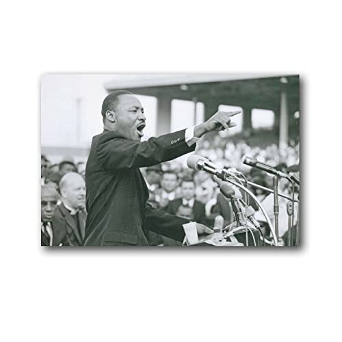 Martin Luther King Jr. Poster / Poster, coole Kunstwerke, Malerei, Wandkunst, Leinwand, zum Aufhängen, Heimdekoration, Poster, Geschenkidee, 30 x 45 cm von BEIAI