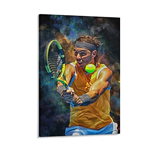 Rafael Nadal Poster, Tennissportler, berühmtes Poster, coole Kunstwerke, Malerei, Wandkunst, Leinwanddrucke, hängende Bild, Heimdekoration, Poster, Geschenkidee, 40 x 60 cm von BEIAI