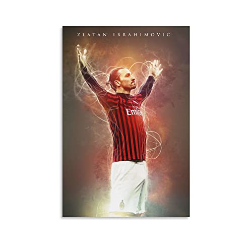 Zlatan Ibrahimovic Poster Home Decor Poster Wandkunst Hängendes Bild Druck Schlafzimmer Dekorative Malerei Poster Zimmer Ästhetik 50 x 75 cm von BEIAI