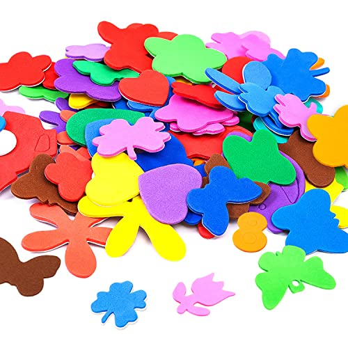 BEIIEB 7 Beutel Schaumstoff-Aufkleber für Kinder, selbstklebendes Papier, Scrapbooking, Bastelzubehör, dekorative Collagen für Kinder, verschiedene Farben BEIIEB 7 Beutel Schaumstoff-Aufkleber für Kinder, selbstklebendes Papier, Scrapbooking, Bastelzubehör, dekorative Collagen für Kinder, verschiedene Farben von BEIIEB