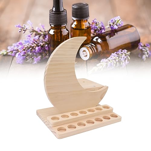 BEIJIALY Regal für ätherische Öle, Flaschenhalter für ätherische Öle aus Holz, Aufbewahrungsorganisator für ätherische Öle, Ständer mit Mehreren Steckplätzen, Aromatherapie-Präsentationsständer aus Ho von BEIJIALY