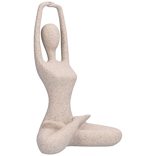 BEIJIALY Yoga-Pose-Statue, Meditations-Yoga-Frau-Figuren, Nordisches Sandsteinharz, Yoga-Pose-Figuren, Sammlerstück, Dekoration, Geschenke für Zuhause, Büro, Dekoration(BL561) von BEIJIALY
