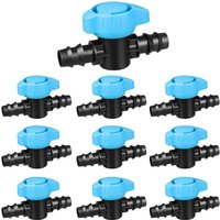 10 Pcs Tropf Bewässerung Absperrventil Gerade Tropf Ventil 16mm Pflanzen Garten Hinterhof Bewässerung Schlauch Anschluss von BEIJIYI