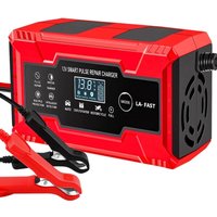 12 V/24 V 6 A Intelligentes Batterieladegerät mit Erhaltungsladung und automatischer Reparaturfunktion, für Blei-Säure-Batterien, Gel, von BEIJIYI